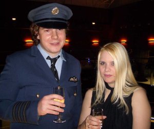 Chloe Cowland at office party