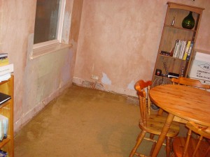 floorbefore Our horrid original carpet