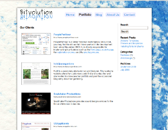 Bitvolution Website screenshot